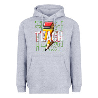 Heather Grey teach Heavyweight Hoodie - texasbilliewilder