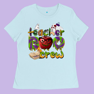 Teacher Boo Crew Ladies Tee Designed By Barkaloodesign
