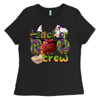 Black teacher boo crew Ladies Tee - BarkalooDesign