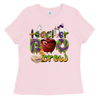 Bubblegum Pink teacher boo crew Ladies Tee - BarkalooDesign
