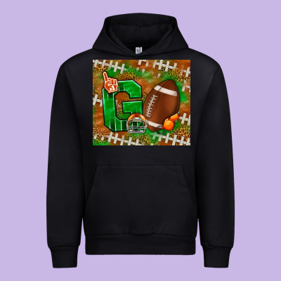 Go American Football Leopard Urban Hoodie Designed By Nancycooperartshop