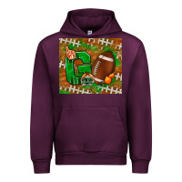 Mauve Wine go american football leopard Urban Hoodie - NancyCooperArtShop