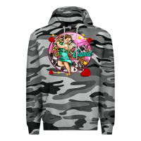 Slate Camo cupid with arrows and stars Premium Hoodie - AdoDesignShop