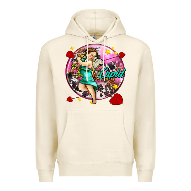 Cupid With Arrows And Stars Premium Hoodie by AdoDesignShop | Teevron