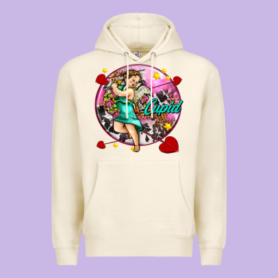 Cupid With Arrows And Stars Premium Hoodie Designed By Adodesignshop