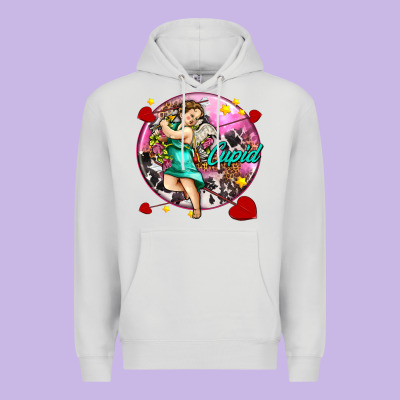 Cupid With Arrows And Stars Premium Hoodie Designed By Adodesignshop