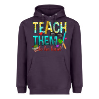 Plum teach them to be kind Heavyweight Hoodie - texasbilliewilder