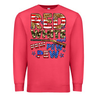 Cardinal red white and pew pew pew Premium Sweatshirt - Zillion Design Studio