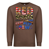 Chestnut red white and pew pew pew Premium Sweatshirt - Zillion Design Studio