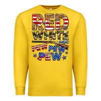 Lemon red white and pew pew pew Premium Sweatshirt - Zillion Design Studio