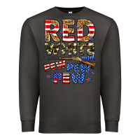 Smoke red white and pew pew pew Premium Sweatshirt - Zillion Design Studio