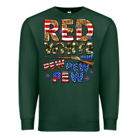 Sports Green red white and pew pew pew Premium Sweatshirt - Zillion Design Studio