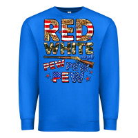 True Royal red white and pew pew pew Premium Sweatshirt - Zillion Design Studio
