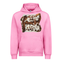 Fuchsia Pink hand drawn cowhide cow fur Urban Hoodie - BarkalooDesign