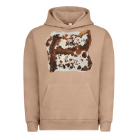 Pigment Burro hand drawn cowhide cow fur Urban Hoodie - BarkalooDesign