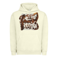 Pigment Pistachio hand drawn cowhide cow fur Urban Hoodie - BarkalooDesign