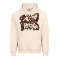 Sandshell hand drawn cowhide cow fur Urban Hoodie - BarkalooDesign