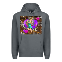 Rock cupid and heart Premium Hoodie - AdoDesignShop