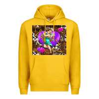 Lemon cupid and heart Premium Hoodie - AdoDesignShop