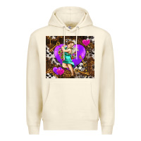 Sandshell cupid and heart Premium Hoodie - AdoDesignShop