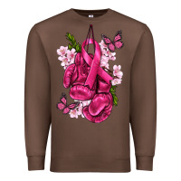 Chestnut Cancer Boxing Gloves with Ribbon Premium Sweatshirt - texasbilliewilder