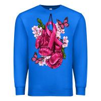 True Royal Cancer Boxing Gloves with Ribbon Premium Sweatshirt - texasbilliewilder