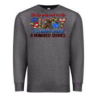 Charcoal Heather it's the guts and it's the glory a hundred stripes Premium Sweatshirt - Zillion Design Studio