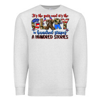 Oatmeal Heather it's the guts and it's the glory a hundred stripes Premium Sweatshirt - Zillion Design Studio
