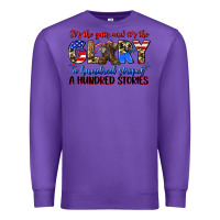 Purple it's the guts and it's the glory a hundred stripes Premium Sweatshirt - Zillion Design Studio