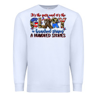 White it's the guts and it's the glory a hundred stripes Premium Sweatshirt - Zillion Design Studio