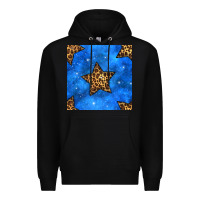Black 4th of july leopard stars seamless pattern Premium Hoodie - BundleAndBundleShop