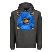 Charcoal Heather 4th of july leopard stars seamless pattern Premium Hoodie - BundleAndBundleShop