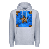 Heather Grey 4th of july leopard stars seamless pattern Premium Hoodie - BundleAndBundleShop