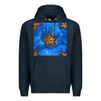 Navy 4th of july leopard stars seamless pattern Premium Hoodie - BundleAndBundleShop