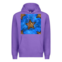 Purple 4th of july leopard stars seamless pattern Premium Hoodie - BundleAndBundleShop