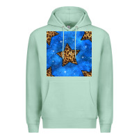 Seafoam 4th of july leopard stars seamless pattern Premium Hoodie - BundleAndBundleShop