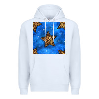 White 4th of july leopard stars seamless pattern Premium Hoodie - BundleAndBundleShop