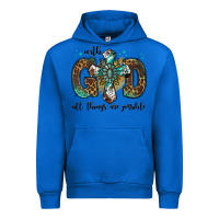 Cobalt with god all things are possible gemstone cross Urban Hoodie - Jasminsmagicworld