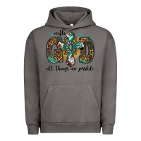 Pigment Tornado with god all things are possible gemstone cross Urban Hoodie - Jasminsmagicworld