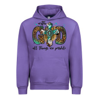Tulip with god all things are possible gemstone cross Urban Hoodie - Jasminsmagicworld