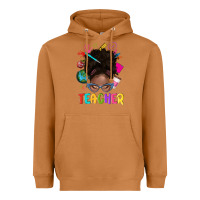 Meerkat teacher afro messy bun Heavyweight Hoodie - texasbilliewilder