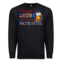 Black i'm not drunk i'm patriotic zillion Premium Sweatshirt - Zillion Design Studio