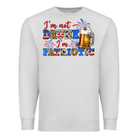 Dove Grey i'm not drunk i'm patriotic zillion Premium Sweatshirt - Zillion Design Studio