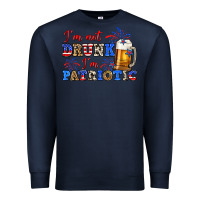Navy i'm not drunk i'm patriotic zillion Premium Sweatshirt - Zillion Design Studio