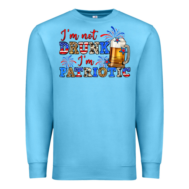 I'm Not Drunk I'm Patriotic Zillion Premium Sweatshirt by Zillion Design Studio | Teevron