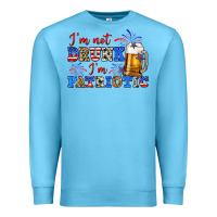 Ocean Blue i'm not drunk i'm patriotic zillion Premium Sweatshirt - Zillion Design Studio
