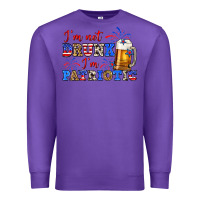 Purple i'm not drunk i'm patriotic zillion Premium Sweatshirt - Zillion Design Studio