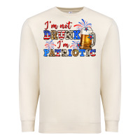 Sandshell i'm not drunk i'm patriotic zillion Premium Sweatshirt - Zillion Design Studio