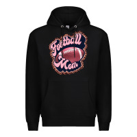 Black football mom Premium Hoodie - JahusDesignShop