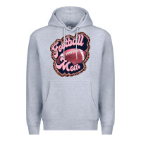 Heather Grey football mom Premium Hoodie - JahusDesignShop